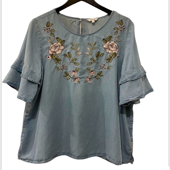 Boho embroidered top size XL - Picture 9 of 11